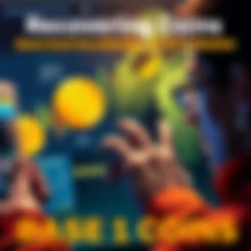 A person examining a digital wallet interface showing both BASE1 and BTC coins, looking concerned about lost funds.