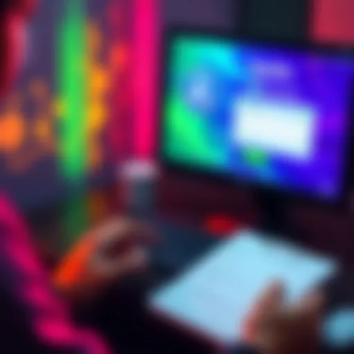 A person looking at a computer screen with Apollo cryptocurrency logo, showing a wallet recovery page, while holding a notepad with login details, representing the process of recovering a lost crypto ...