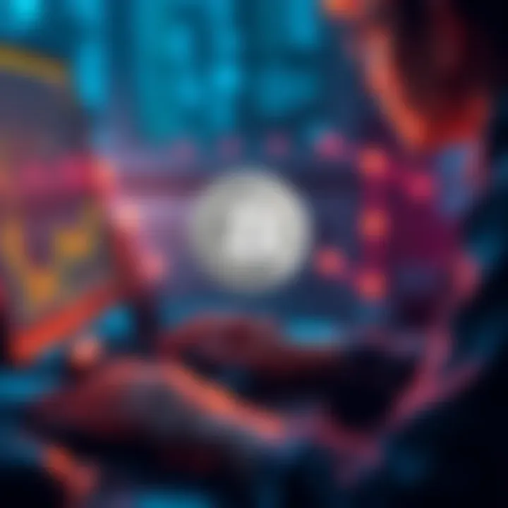 A person using a computer to recover Litecoin mistakenly sent to a Bitcoin address