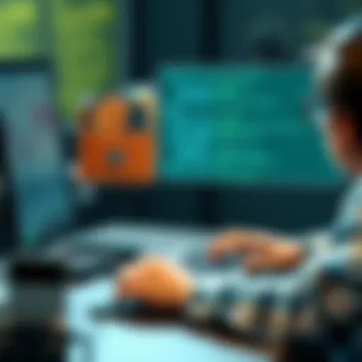 A person frustrated while trying to access a Wallet.dat file on a computer, representing the struggle of recovering lost crypto passwords.