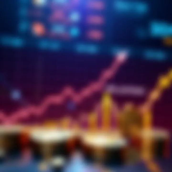 Recurring Buys in Cryptocurrency Graph showing daily and weekly cryptocurrency purchases with upward trend lines