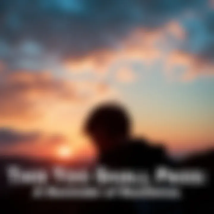 Person Reflecting on Resilience A person looking out at a sunset, symbolizing hope and resilience during tough times.