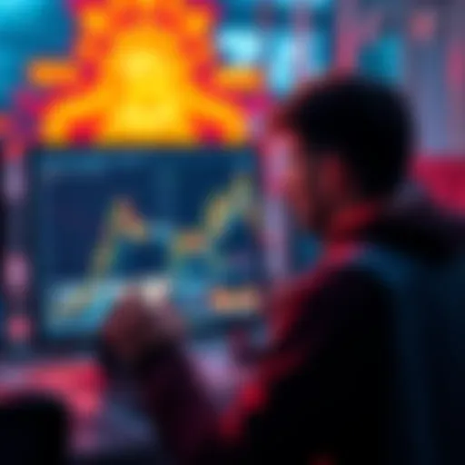 A person looking at a computer screen displaying cryptocurrency news articles, focused on accurate information about XRP and the market.
