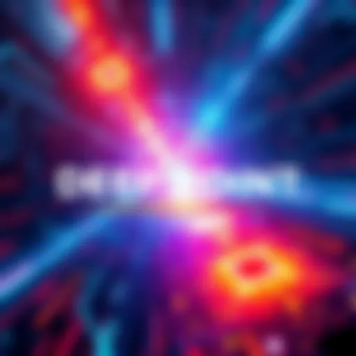 A futuristic representation of the DEEPPOINT media platform featuring themes of AI, nuclear fusion, and digital technology.