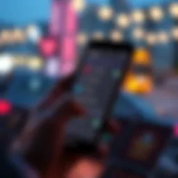 Removing Features from Mobile App A person using a mobile phone with a screen showing settings to remove unwanted features