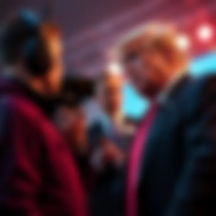 A reporter confronts Donald Trump about his claims regarding his presence at the World Trade Center after 9/11 during a press conference.