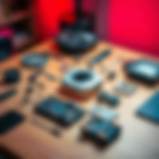 Repurposed Helium Wifi Hotspot An image showing a disassembled helium wifi hotspot with various components laid out on a table, highlighting parts that can be reused for new purposes.