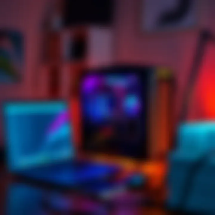 A Sensecap M4 miner set up in a home office, connected to a laptop and running multiple applications for generating income.