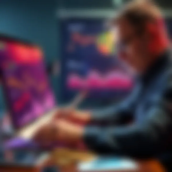 Retirement Planning with ACH Tokens A person analyzing financial charts and graphs while planning for retirement with ACH tokens