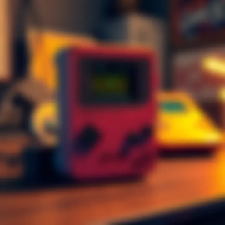 A hardware wallet designed like a vintage Game Boy, showcasing its retro look and security features.
