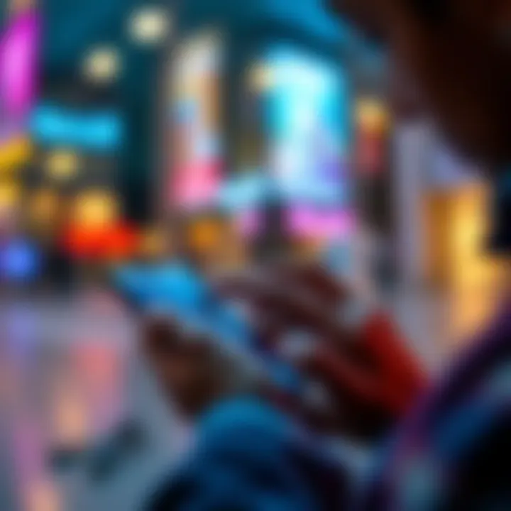 A person checks their Revolut app on a smartphone, showcasing ease of use and reliability in fintech services.