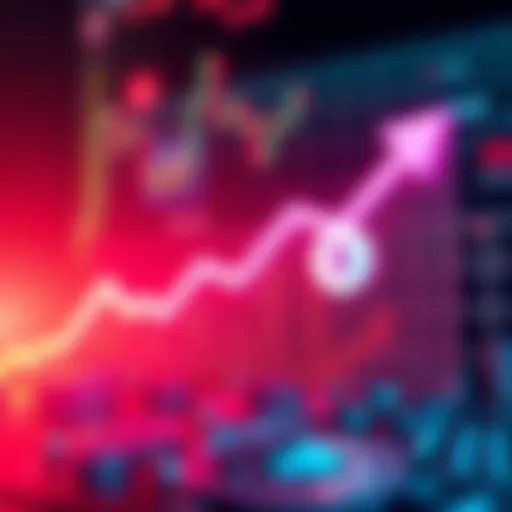 Graphic showing a downward trend in interest rates with a dollar sign and Revolut logo.