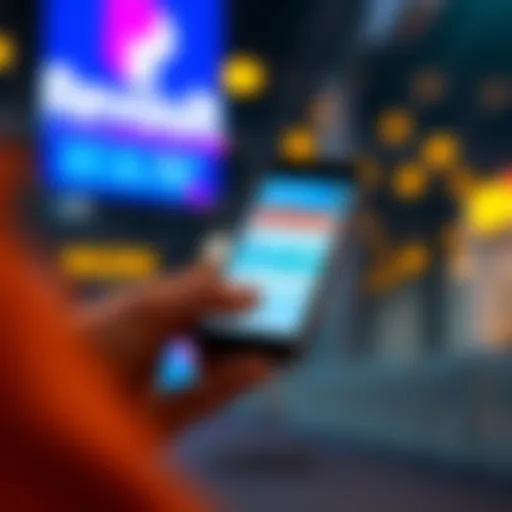 Revolut Account Overview A person using a smartphone to check their Revolut account displaying currency conversions and transaction fees