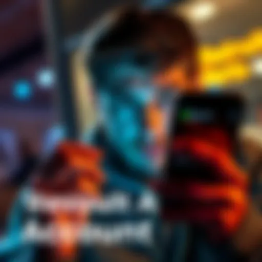 A person looking worried while viewing their phone showing a Revolut account, considering switching to other banking options like Monzo or Starling.