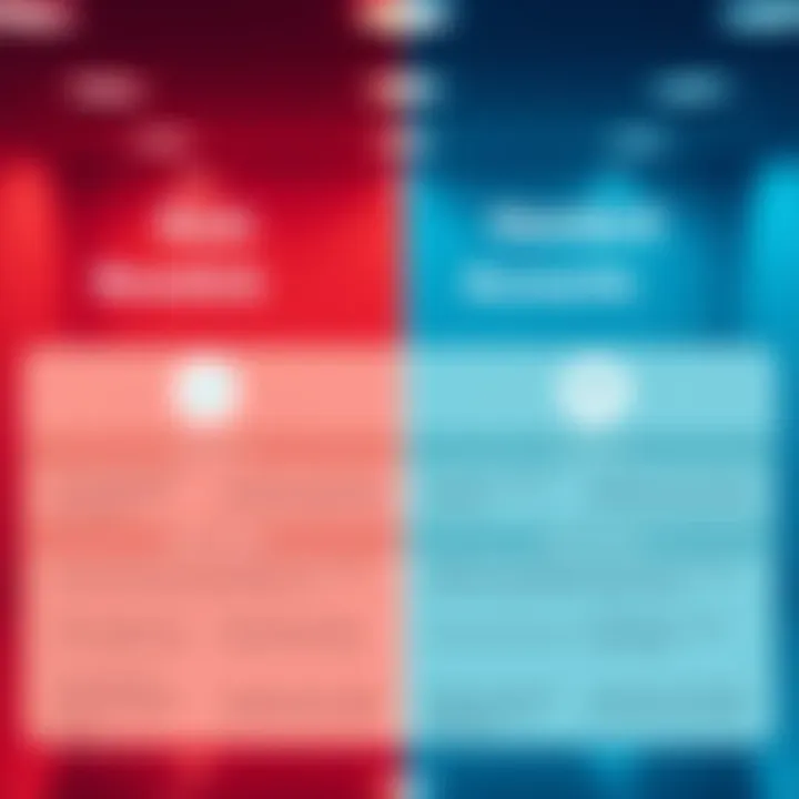 Revolut Basic and Standard Accounts Comparison Visual comparison of Revolut Basic and Standard account features with icons and brief descriptions