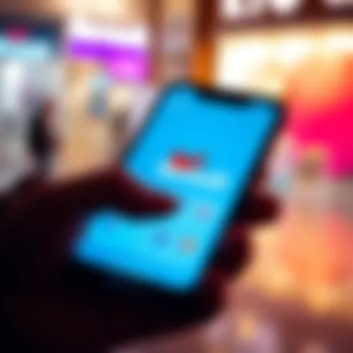 Close-up of a smartphone displaying the Revolut app interface with banking features open