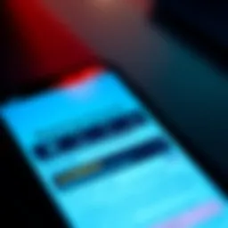 A close-up of a smartphone displaying the Revolut app interface, showing account details and a warning about potential account freezes.