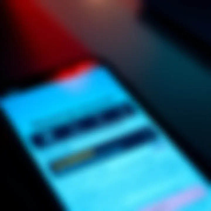 A close-up of a smartphone displaying the Revolut app interface, showing account details and a warning about potential account freezes.