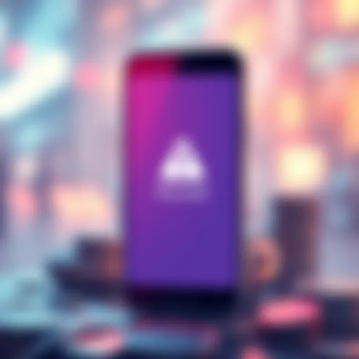 An illustration depicting the Revolut app with a warning icon indicating device compatibility problems.