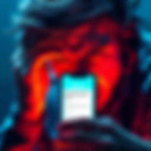 A frustrated person looking at a smartphone with the Revolut app open, showing a notification about the end of GBP Direct Debits.