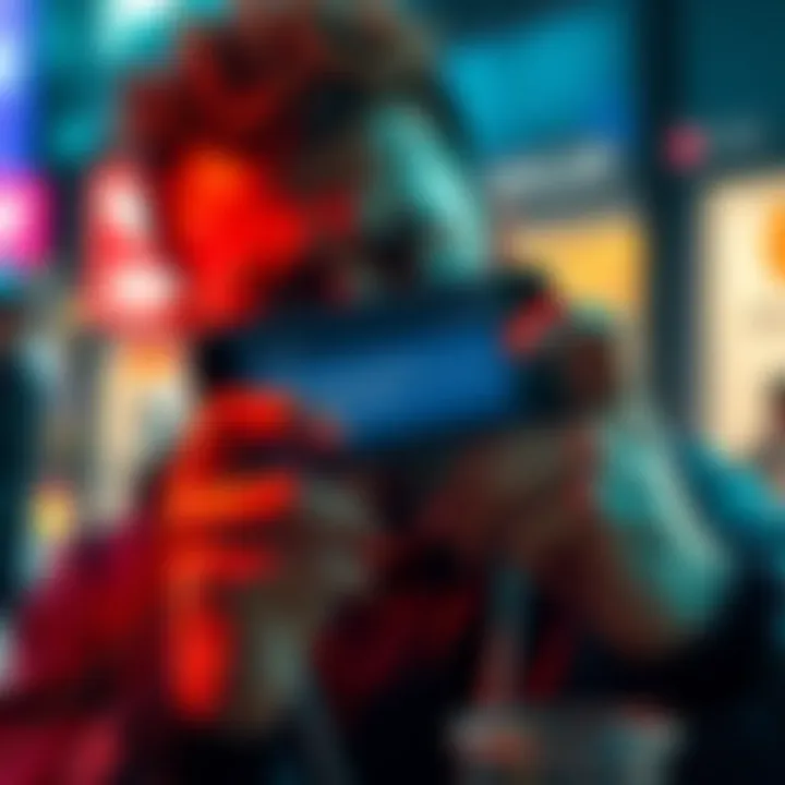 A frustrated UK user holding a phone showing error messages from Revolut regarding IBAN