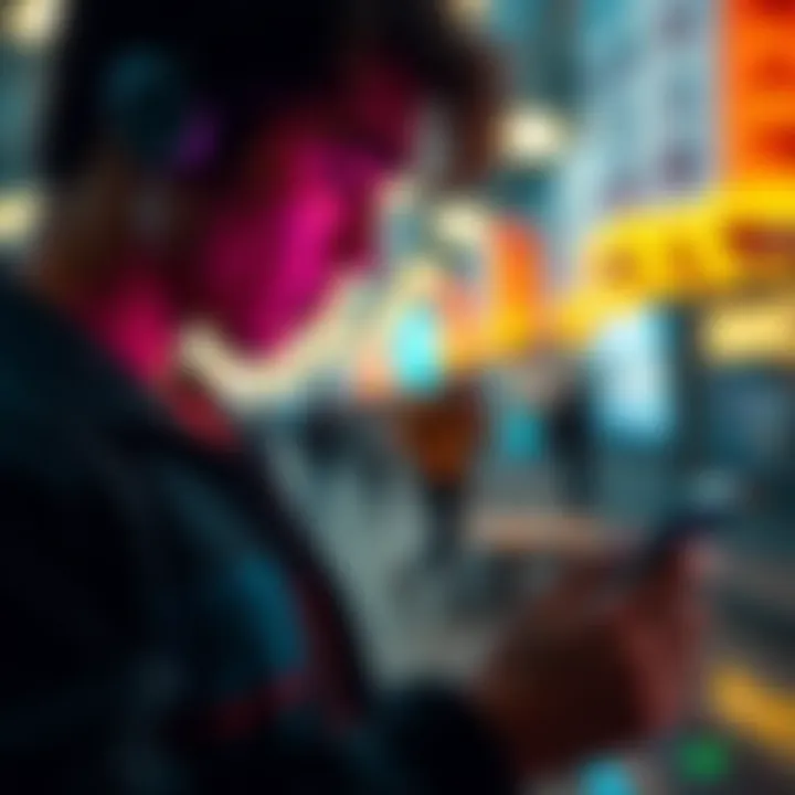 A person checking their Revolut app for cryptocurrency staking options