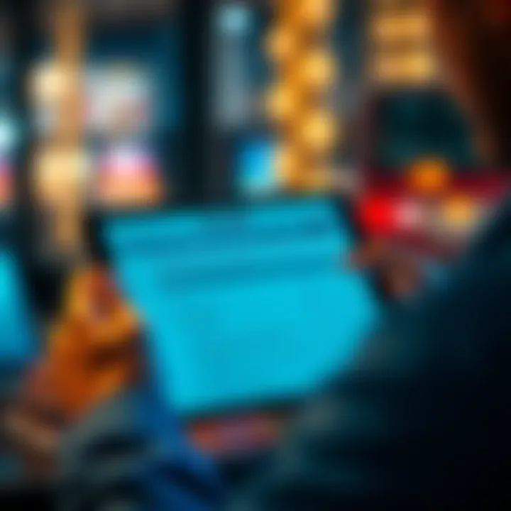 A person filling out a tax residency form with Revolut branding on a digital device