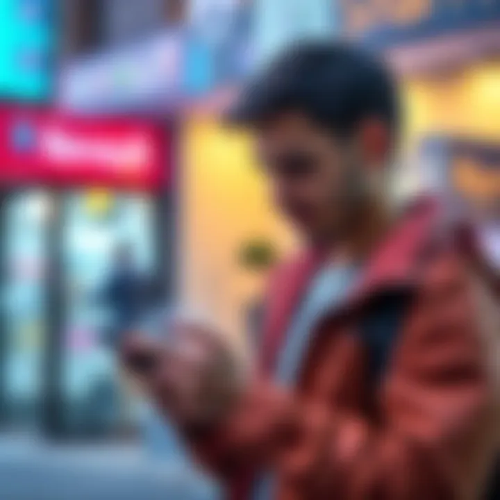 A person checking their mobile app for Revolut Ultra, considering an upgrade for fee-free money transfer.