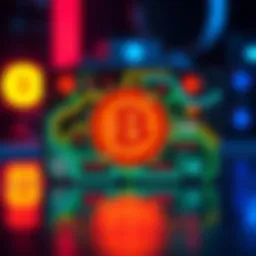 Revout Dogecoin LED Card A colorful LED card featuring a Dogecoin design and cryptocurrency symbols, reflecting modern digital trends.