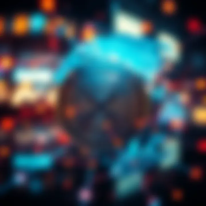 A visual representation of Ripple's fast and low-cost cross-border payment system, showcasing the XRP token and a globe with transaction lines connecting different countries.