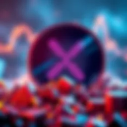 Ripple logo with a graphic showing a financial boost of $200 million, indicating growth and future potential for XRP.
