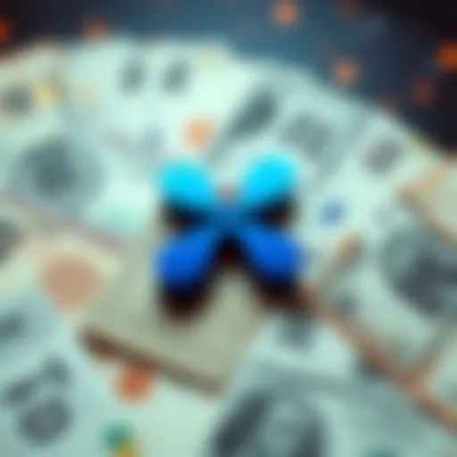 A graphic showing Ripple's logo with a background of Korean currency and digital transactions symbolizing faster money transfers.