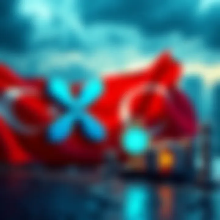 Ripple logo alongside Turkish flag and business icons symbolizing partnership