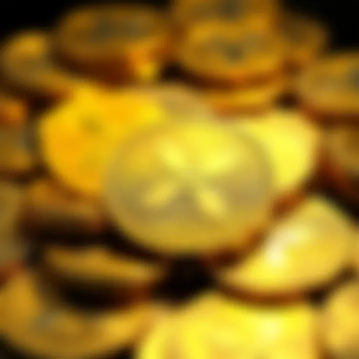 A collection of Ripple XRP coins representing scarcity in the crypto market