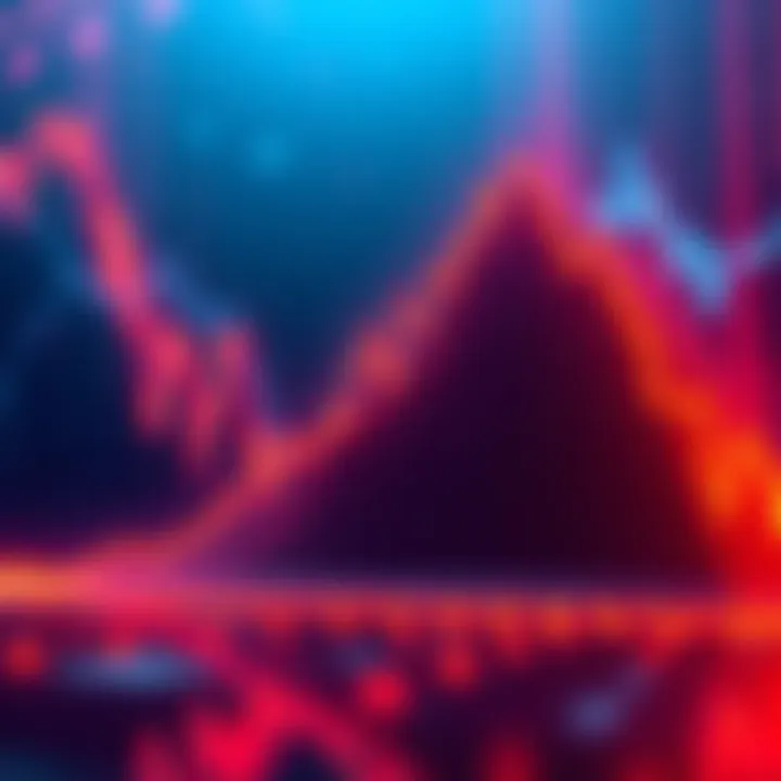 A graphic showing a rising wedge pattern in financial markets, indicating potential bearish trends ahead.