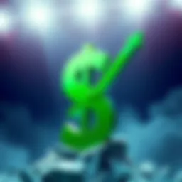 A large dollar sign with an upward arrow, symbolizing the increasing momentum of the dollar in financial markets.