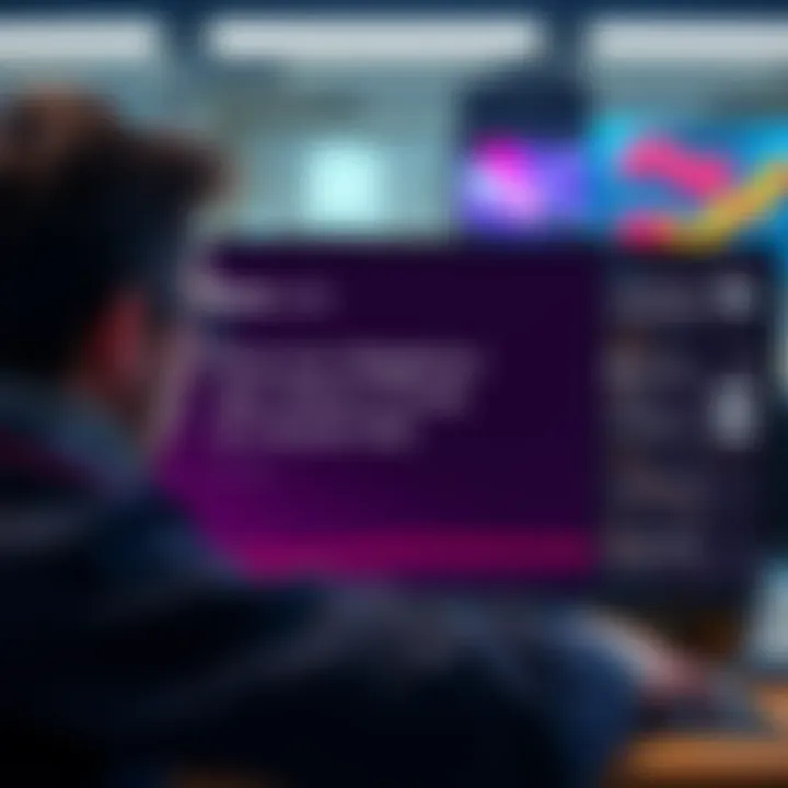 A person looking frustrated while checking their bank account on a computer screen, showing a message about funds being held.