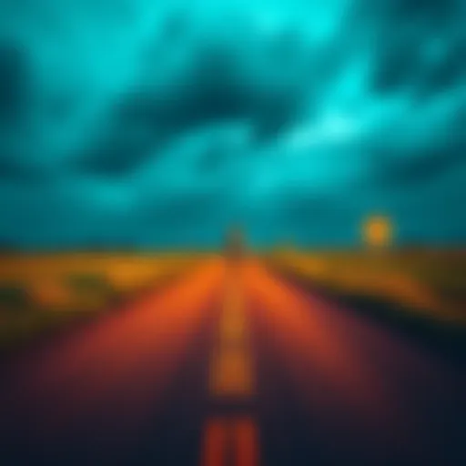 A person walking along a straight path symbolizing consistency towards achieving goals.