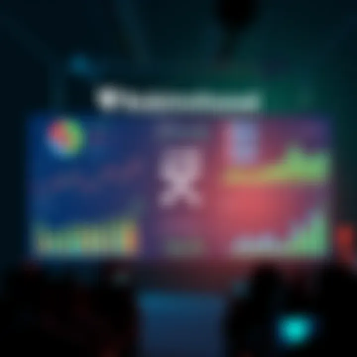 A financial presentation showcasing Robinhood's stock tokens and the Robinhood Chain, with charts and graphics illustrating new investment options.