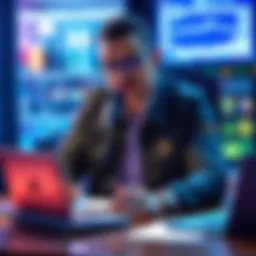 Rodolfo Novak at a desk with a Coldcard hardware wallet, sharing information about digital security risks on airgapcomputer.com