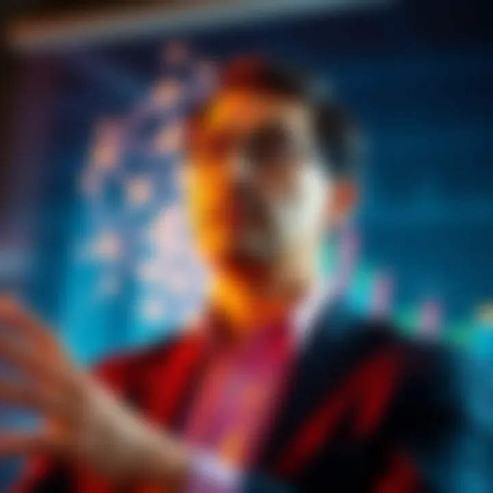 Sachin Kumar, Vice President at Morgan Stanley, explains Hashgraph technology in a presentation, highlighting its advantages over traditional blockchain.