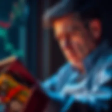 An investor looks disappointed while checking an old crypto wallet, reflecting on lost friendships and financial losses.