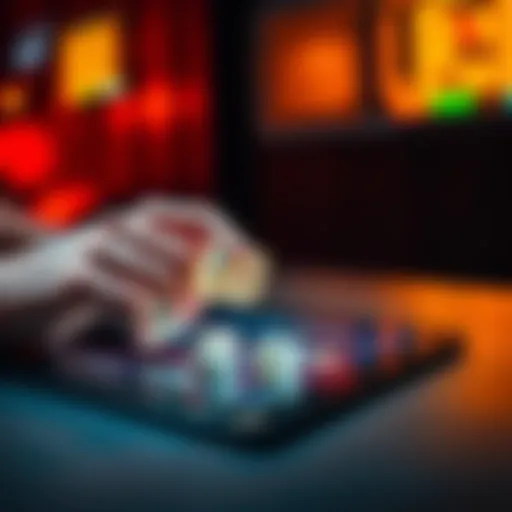 A person rolling a digital dice on a tablet with a secure interface showing seed phrase generation.