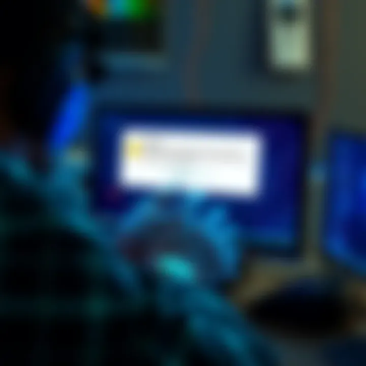 A person securing their cryptocurrency investment on a computer, showing a warning message about a compromised password.