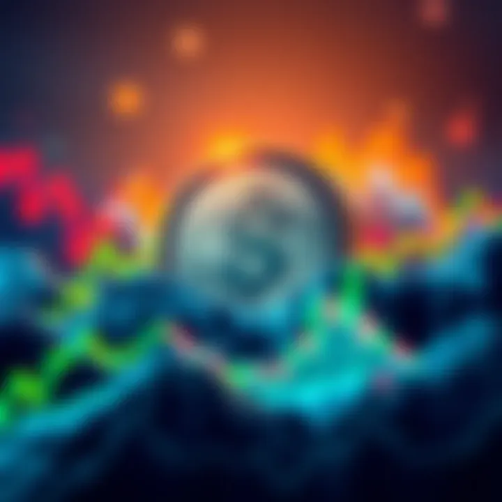 Exploring the Future of SafeMoon A visual representation of cryptocurrency with SafeMoon's logo and fluctuating market trends