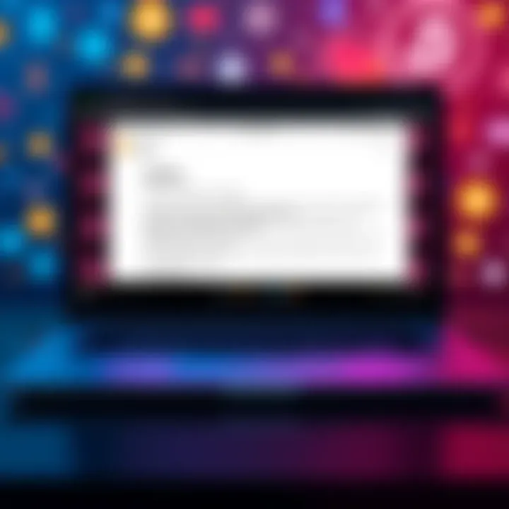 Satoshi Nakamoto's Last Email A digital illustration of a laptop screen showing Satoshi Nakamoto's last email with cryptocurrency icons in the background.