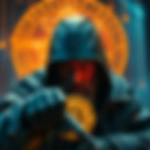 Satoshi Nakamoto takes action to protect the Bitcoin network from an overflow bug, symbolizing security and innovation in cryptocurrency