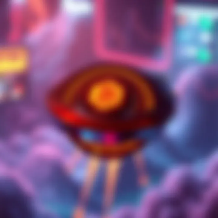 SaucerSwap V3 Launch A graphical representation of SaucerSwap V3 features, showcasing a central limit order book and trading interface on Hedera's Layer 1 blockchain, with a focus on community engagement and trading possi...