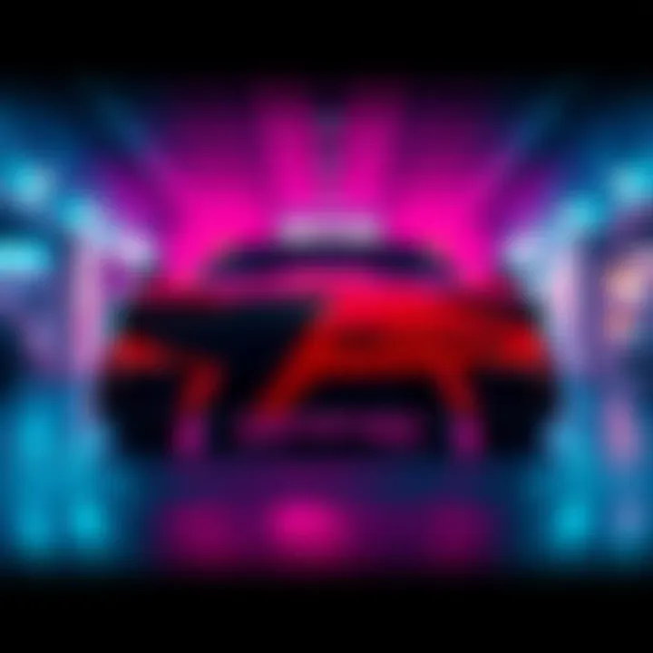 SBXCars logo with a car in the background, symbolizing the transition to vehicle curation