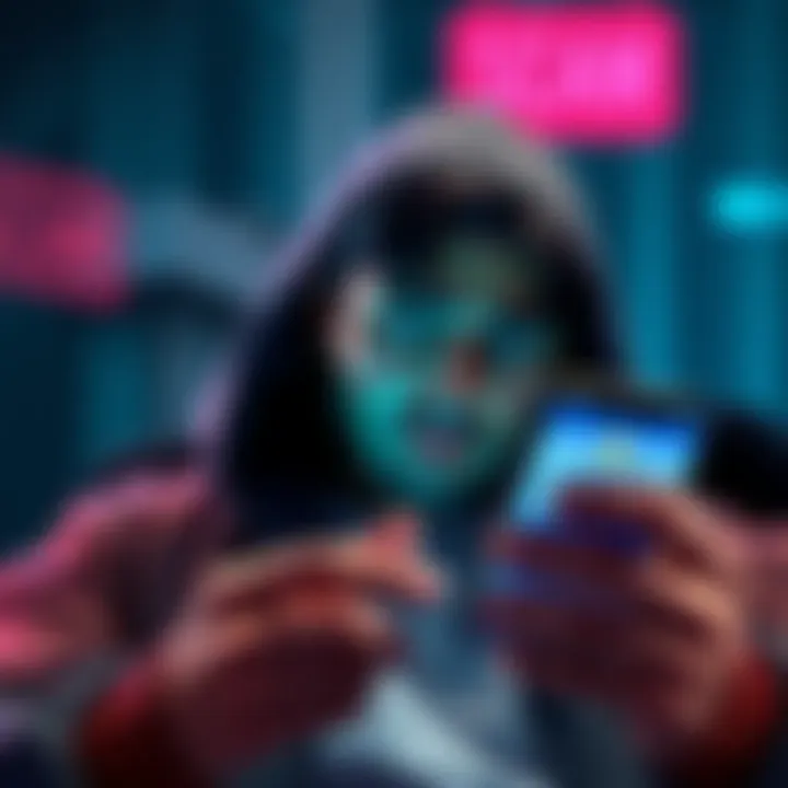 A person looking worried while checking a Coinbase account on their phone, with a small amount of USDC displayed.